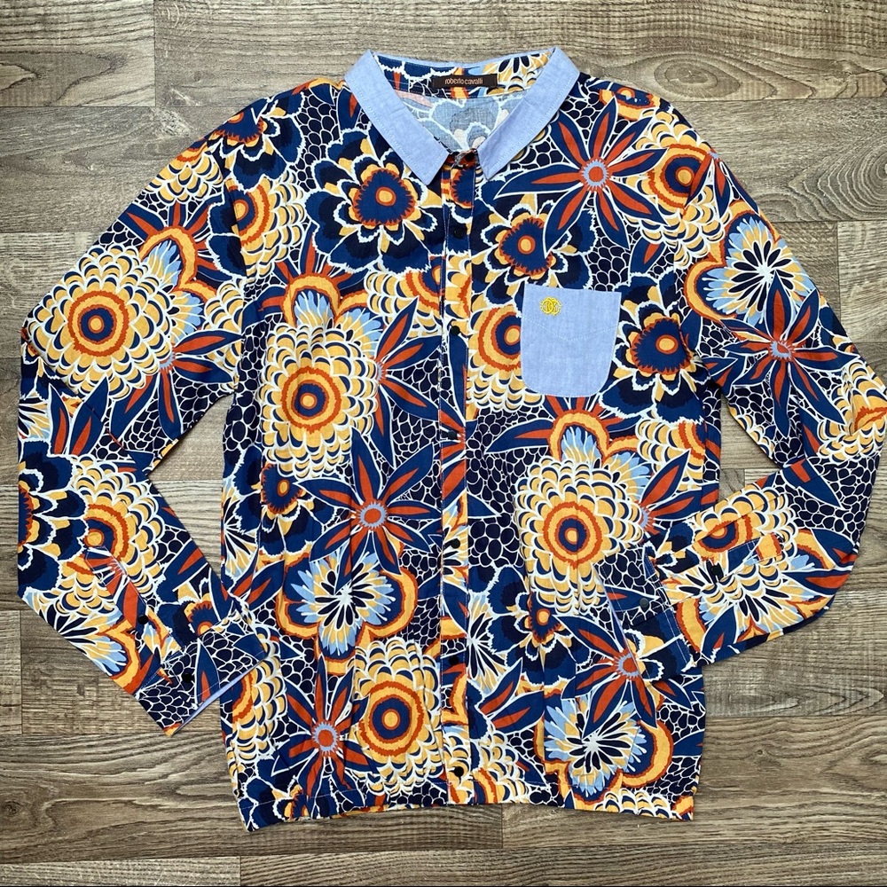 Roberto Cavalli Psychedelic Snap Button Shirt - Picture 15 of 16